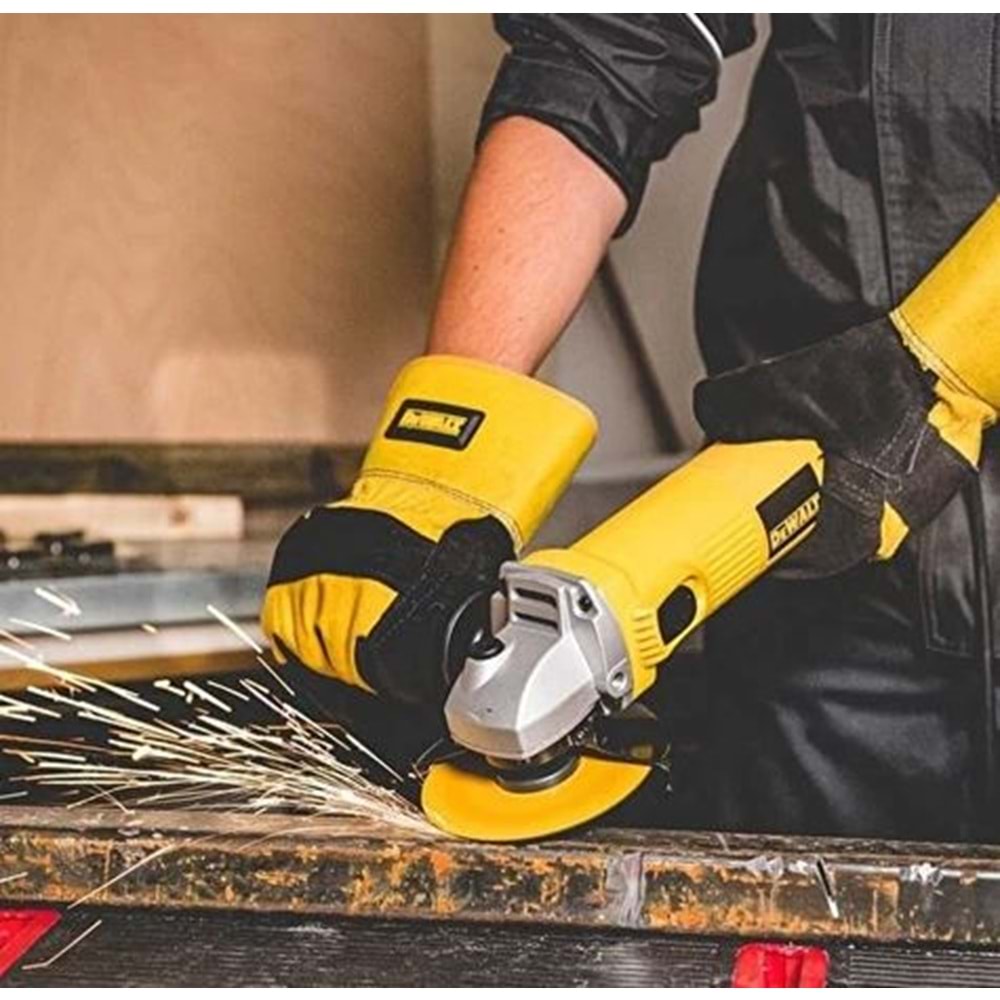 DWE4016 750 W 115 MM Avuç Taşlama Makinesi devir ayarsız Dewalt