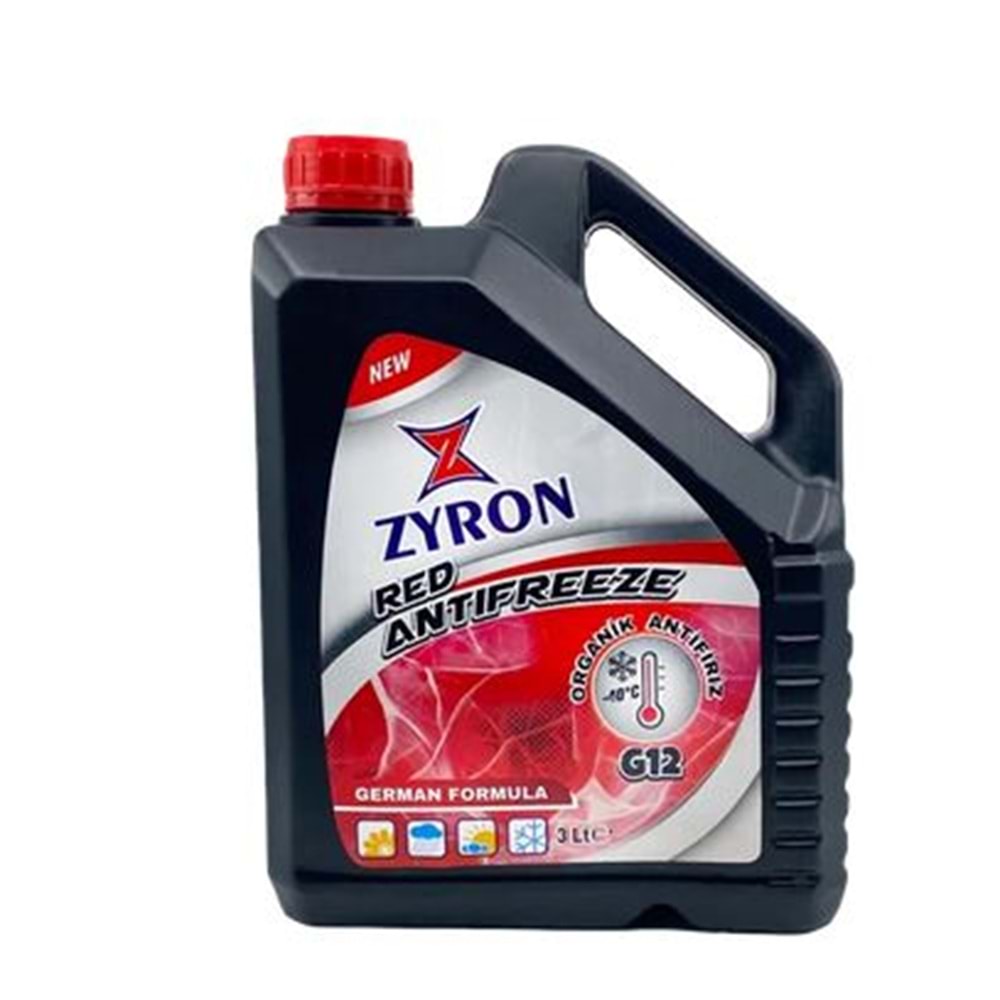 ZYRON ANTİFİRİZ KIRMIZI 3 LT