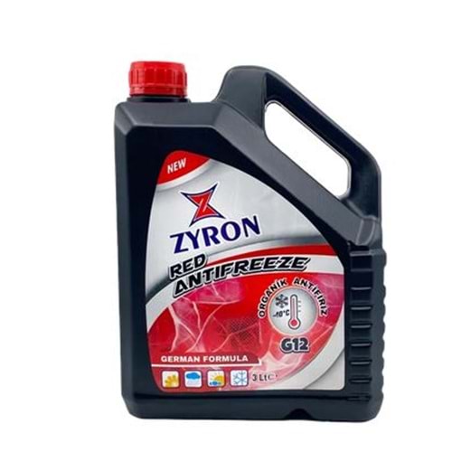 ZYRON ANTİFİRİZ KIRMIZI 3 LT