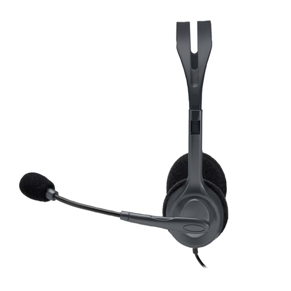 LOGITECH H110 Stereo 3.5mm Jack Gri Mikrofonlu Kulaklık 981-000271