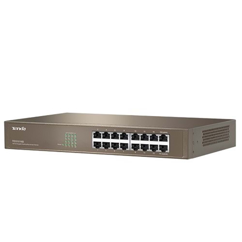 TENDA 16port TEG1016D GIGABIT Yönetilemez Switch Masaüstü