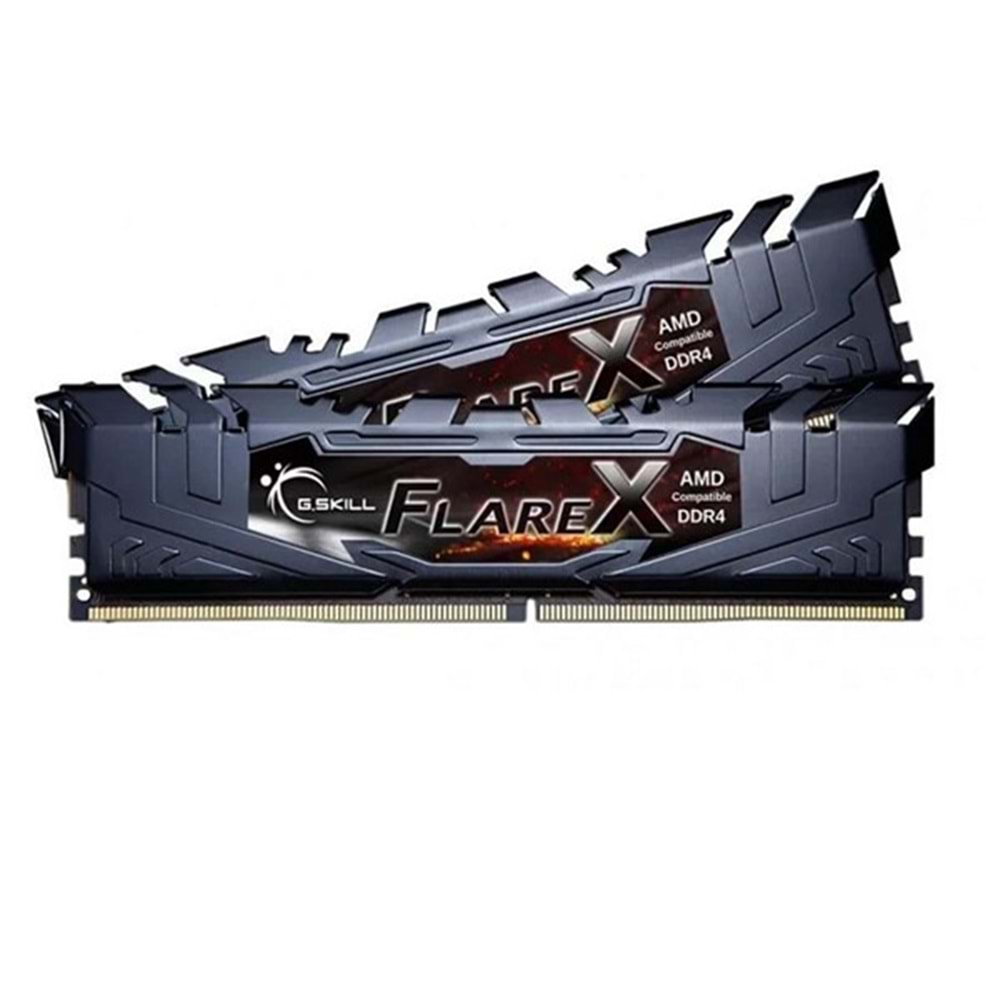 GSKILL 16GB (2X 8GB) DDR4 3200MHZ CL16 DUAL KIT PC RAM FLARE X F4-3200C16D-16GFX (AMD UYUMLU)