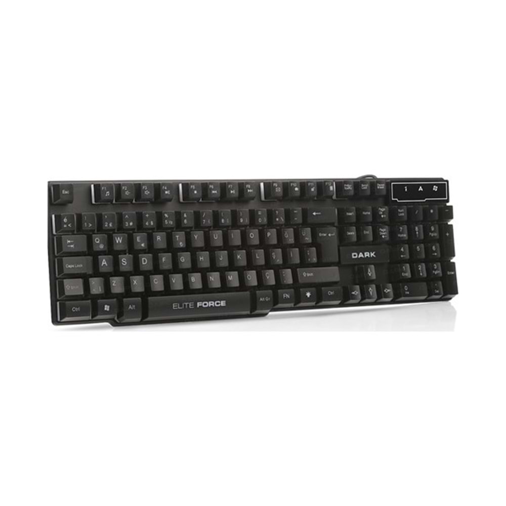 DARK GK1000 Force USB Q Trk Rainbow Aydınlatmalı Mekanik Hisli Siyah Gaming Klavye DK-AC-GK1000