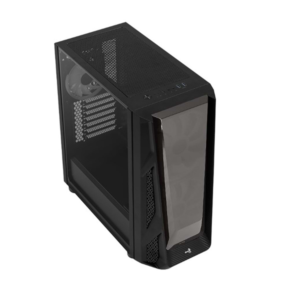 AEROCOOL NIGHTHAWK DUO AE-NGHTHWKD Powersız Gaming Mid-Tower PC Kasası Siyah