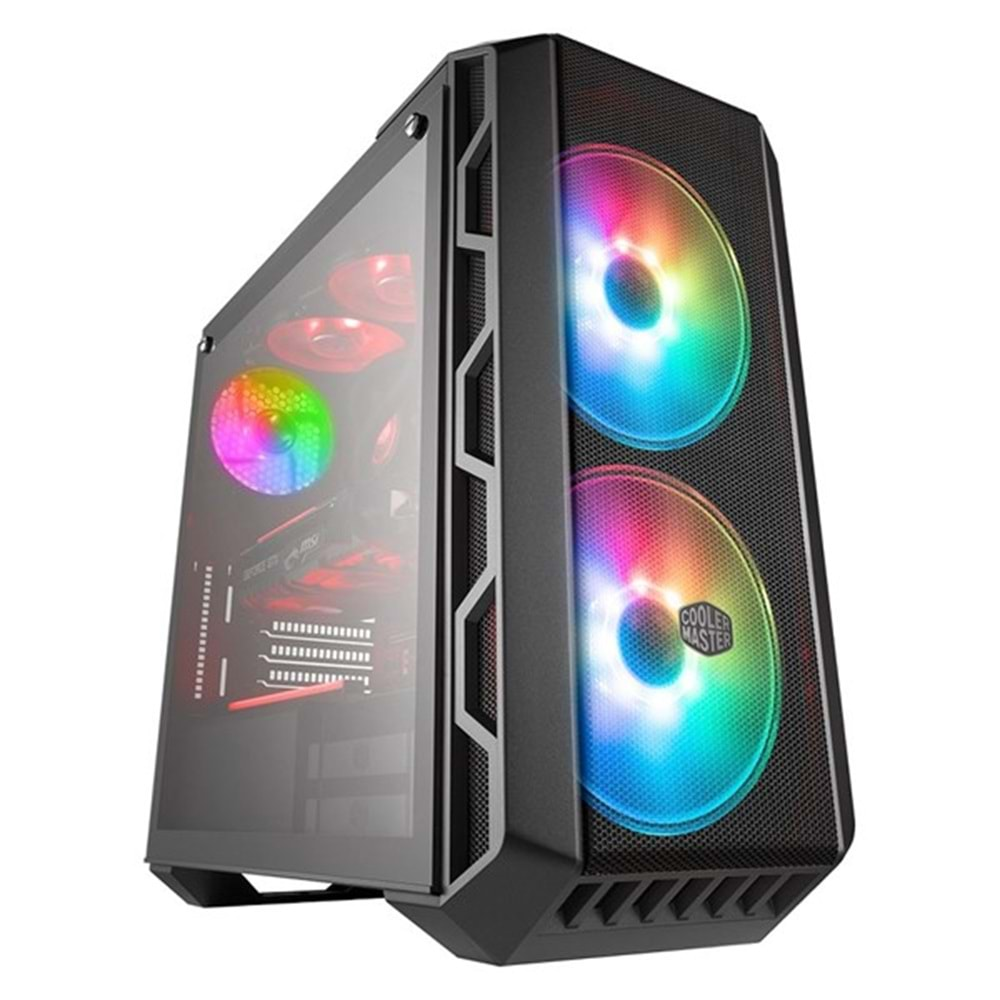 COOLERMASTER 750W 80+ BRONZE H500 TG MCM-H500-IGNB75-S03 Gaming Mid-Tower PC Kasası