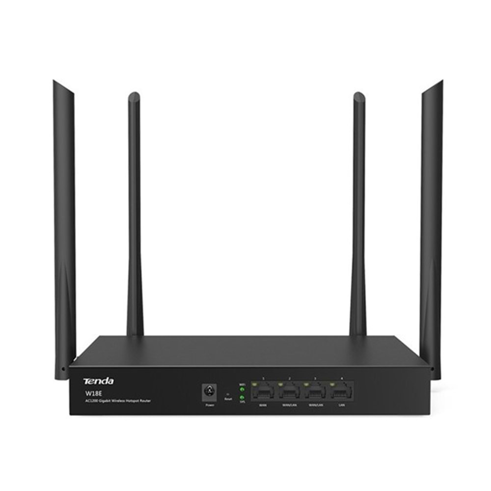 TENDA W18E 4port 128mb Kablosuz (Wlan) Router 80 kullanıcıya kadar VPN