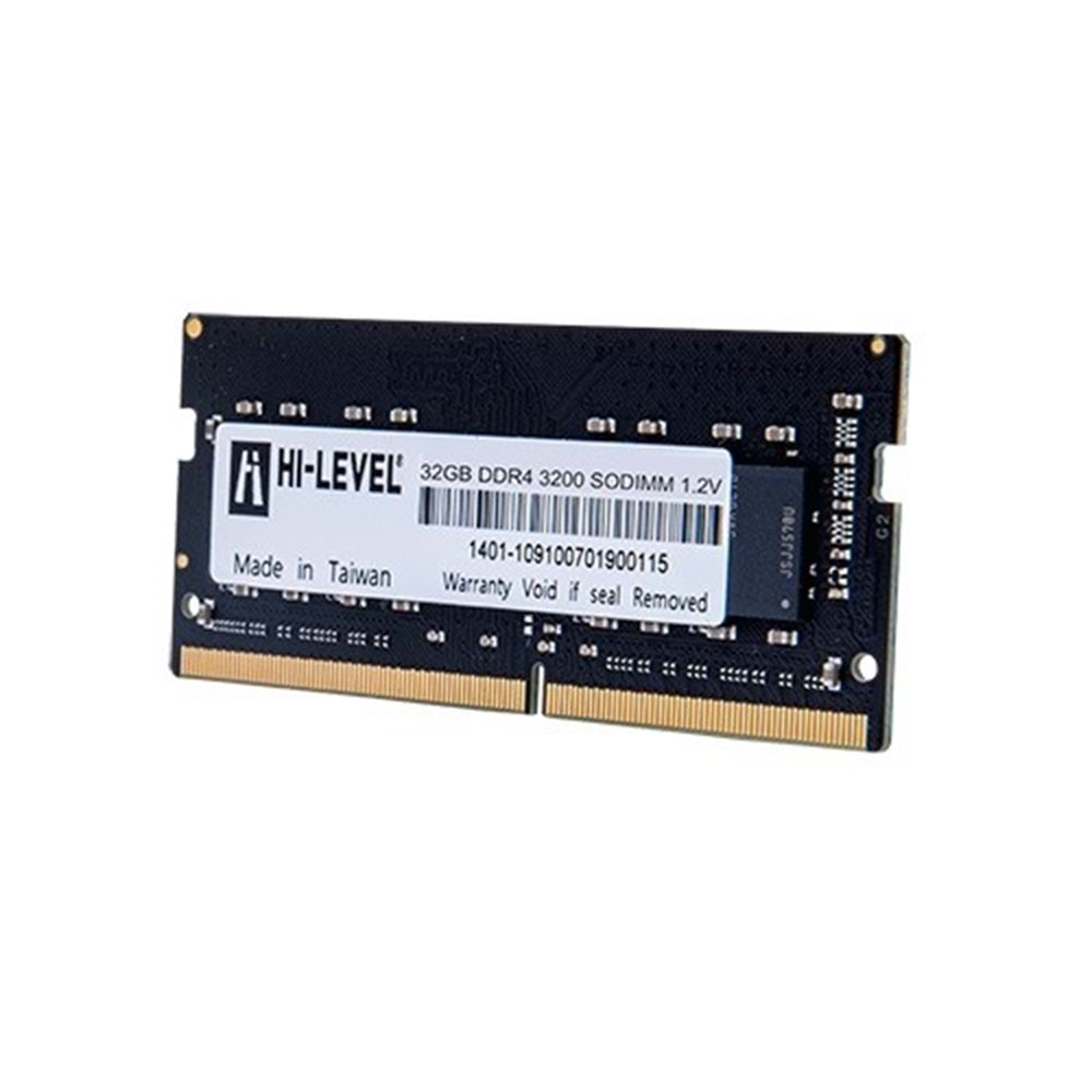 HI-LEVEL 32GB DDR4 3200MHZ NOTEBOOK RAM VALUE HLV-SOPC25600D4/32G