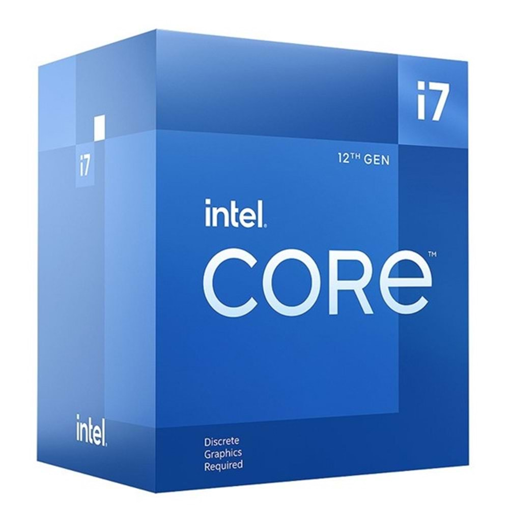 INTEL CORE i7 12700K 25MB 8çekirdekli O/B UHD VGA 1700p 125w Kutusuz+Fansız