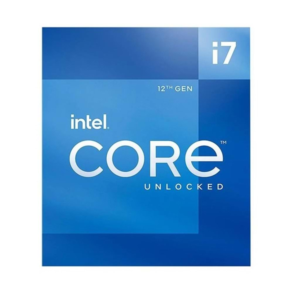 INTEL CORE i7 12700 25MB 8çekirdekli O/B UHD VGA 1700p 65w Kutulu+Fanlı