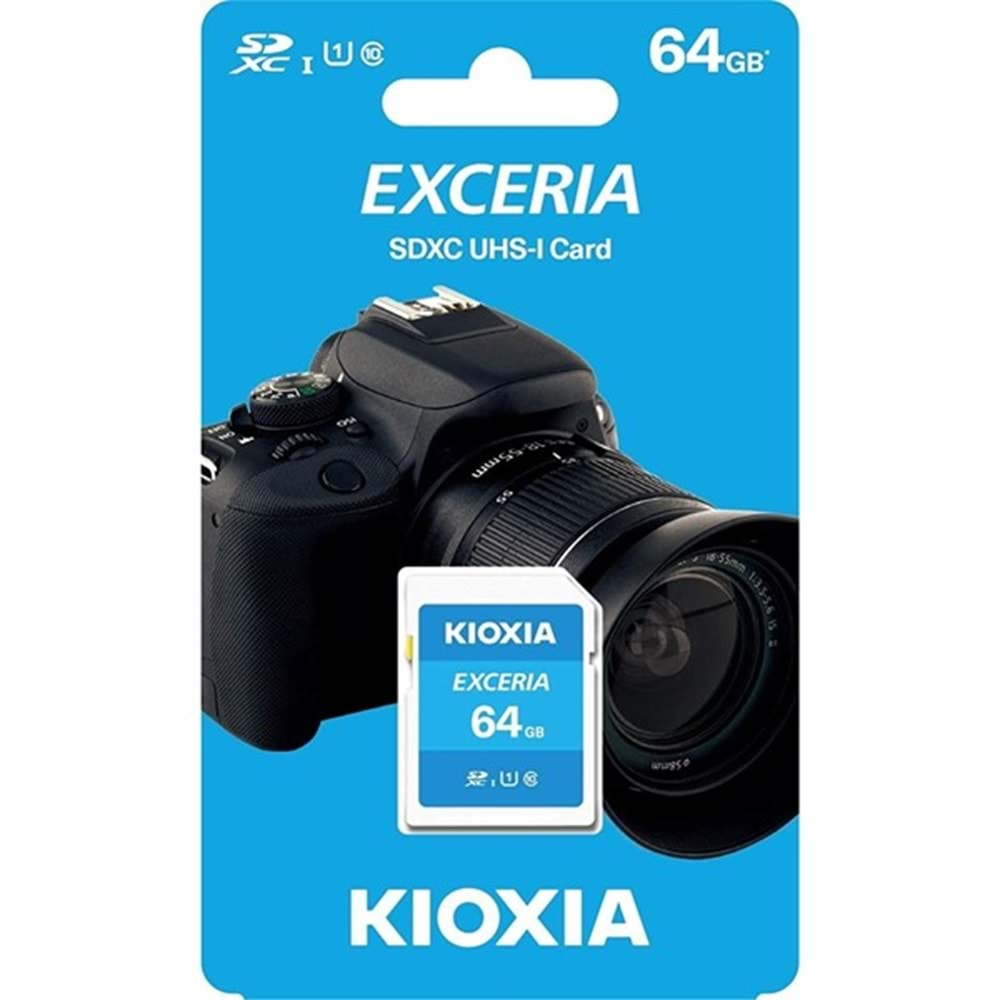 KIOXIA SDHC 64GB EXCERIA LNEX1L064GG4 Hafıza Kartı