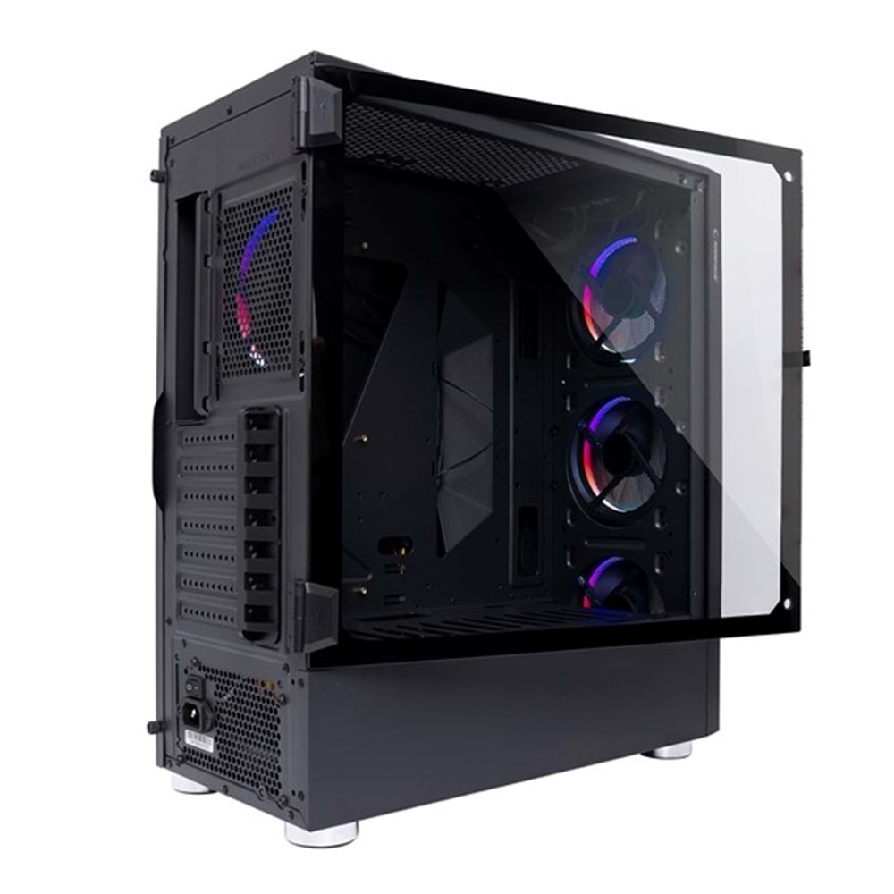 RAMPAGE 650W 80+ X-HORSE Gaming Mid-Tower PC Kasası