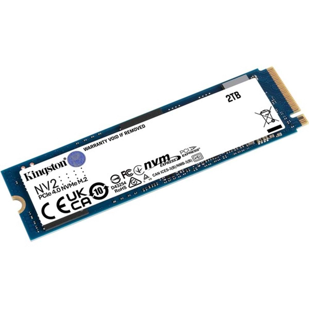 KINGSTON 2TB NV2 SNV2S/2000G 3500- 2900MB/s M2 PCIe NVMe Gen3 Disk