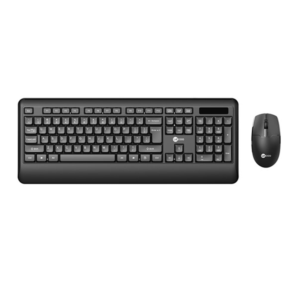 LENOVO LECOO KW202 Kablosuz Q Trk Optic Mouse Siyah Standart Klavye - Mouse Set