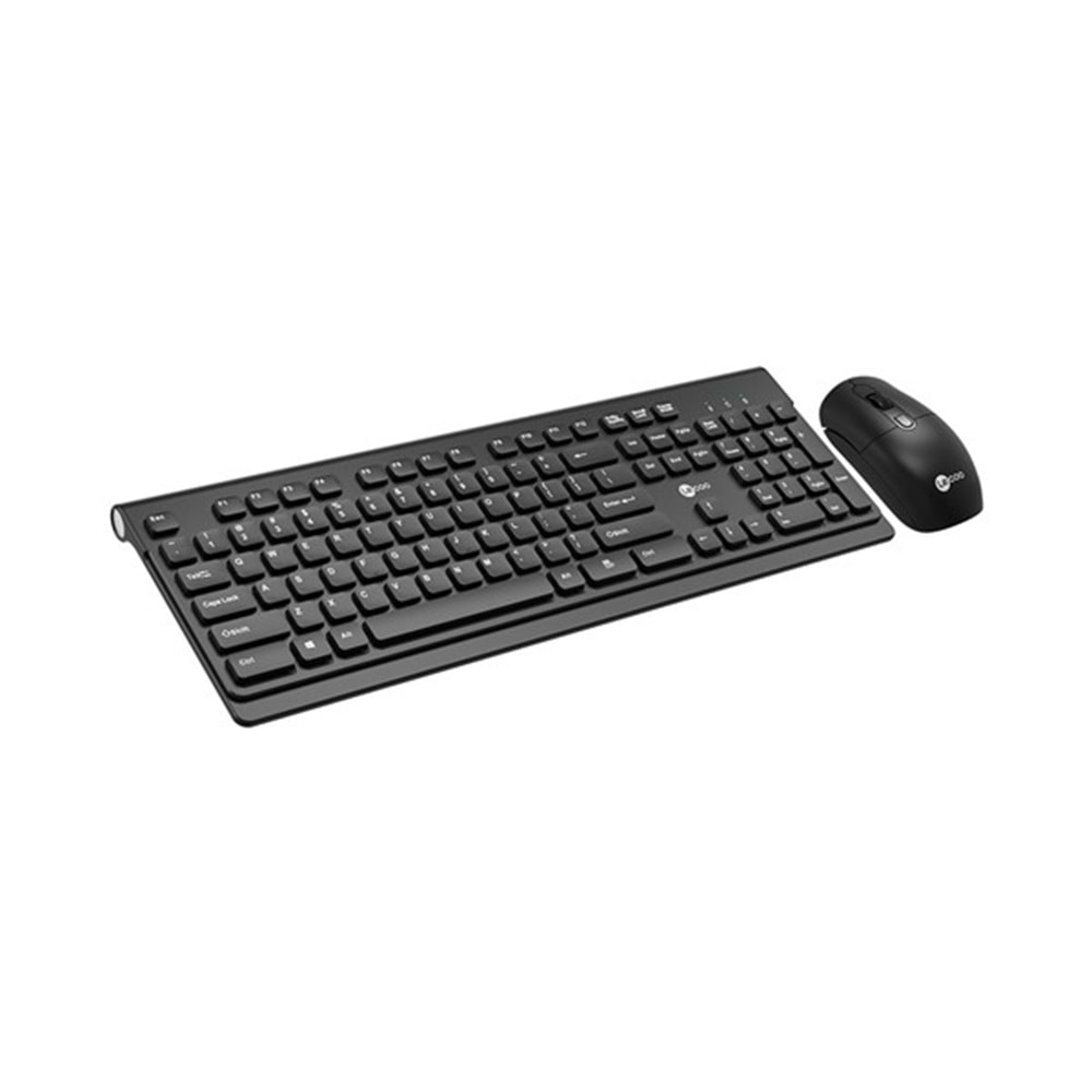 LENOVO LECOO KW203 Kablosuz Q Trk Optic Mouse Siyah Standart Klavye - Mouse Set