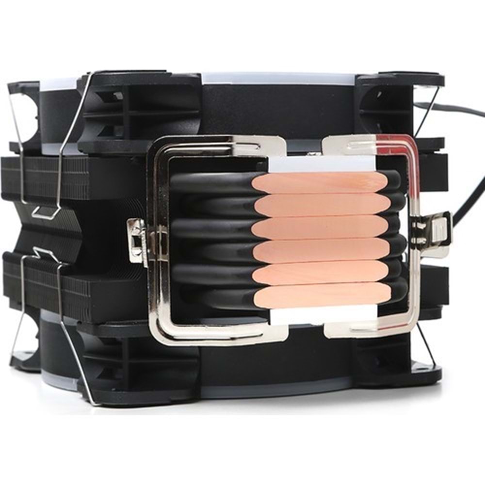 DARK FREEZER X128 DKCCX128 RGB Hava Soğutmalı AM5-1700p Dual İşlemci Fanı 220w 