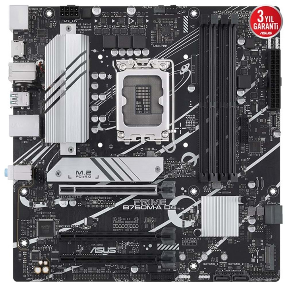 ASUS PRIME B760M-A DDR4 HDMI DP PCIe 16X v4.0 1700p mATX