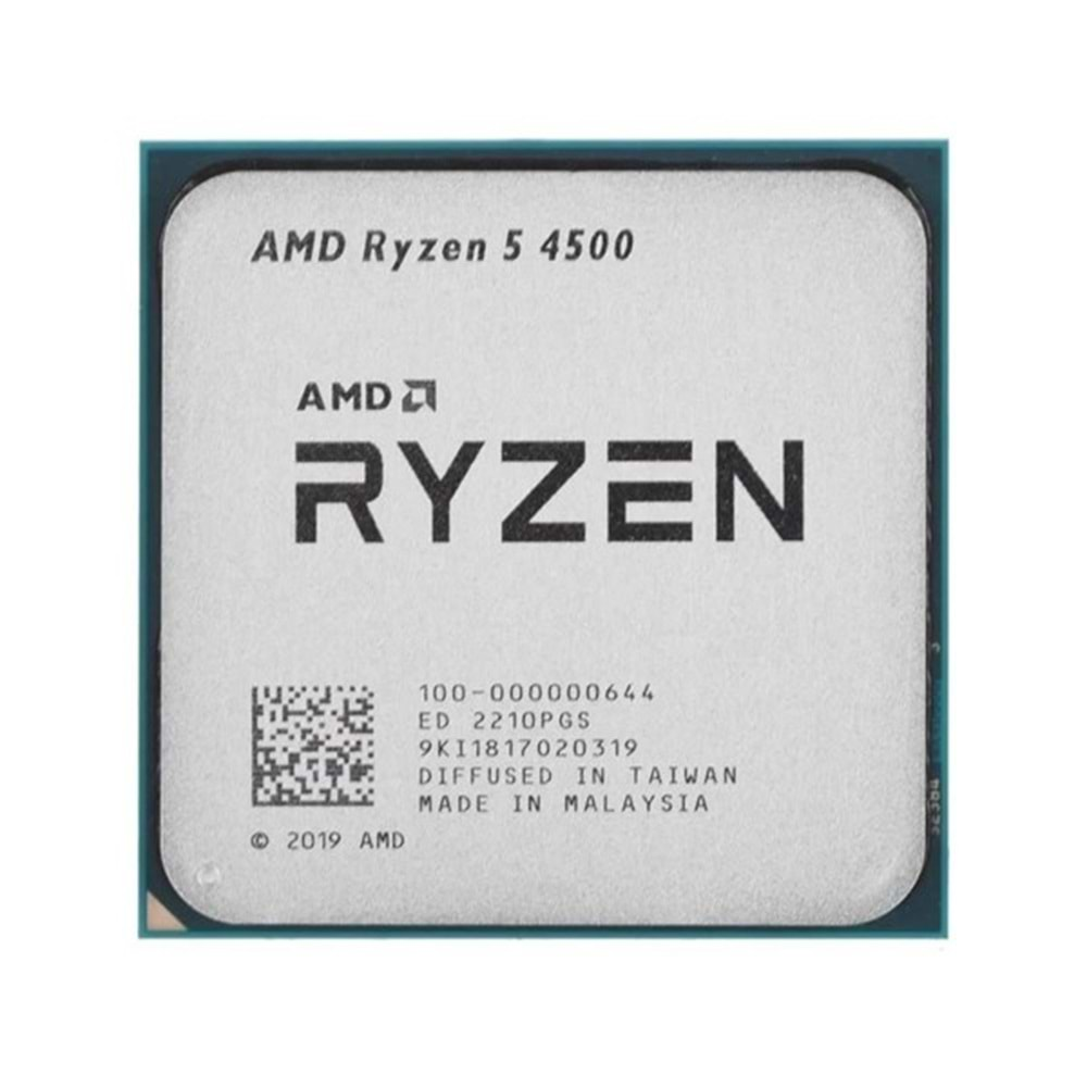 AMD RYZEN 5 4500 11MB 6çekirdekli VGA YOK AM4 65w Kutusuz+Fansız