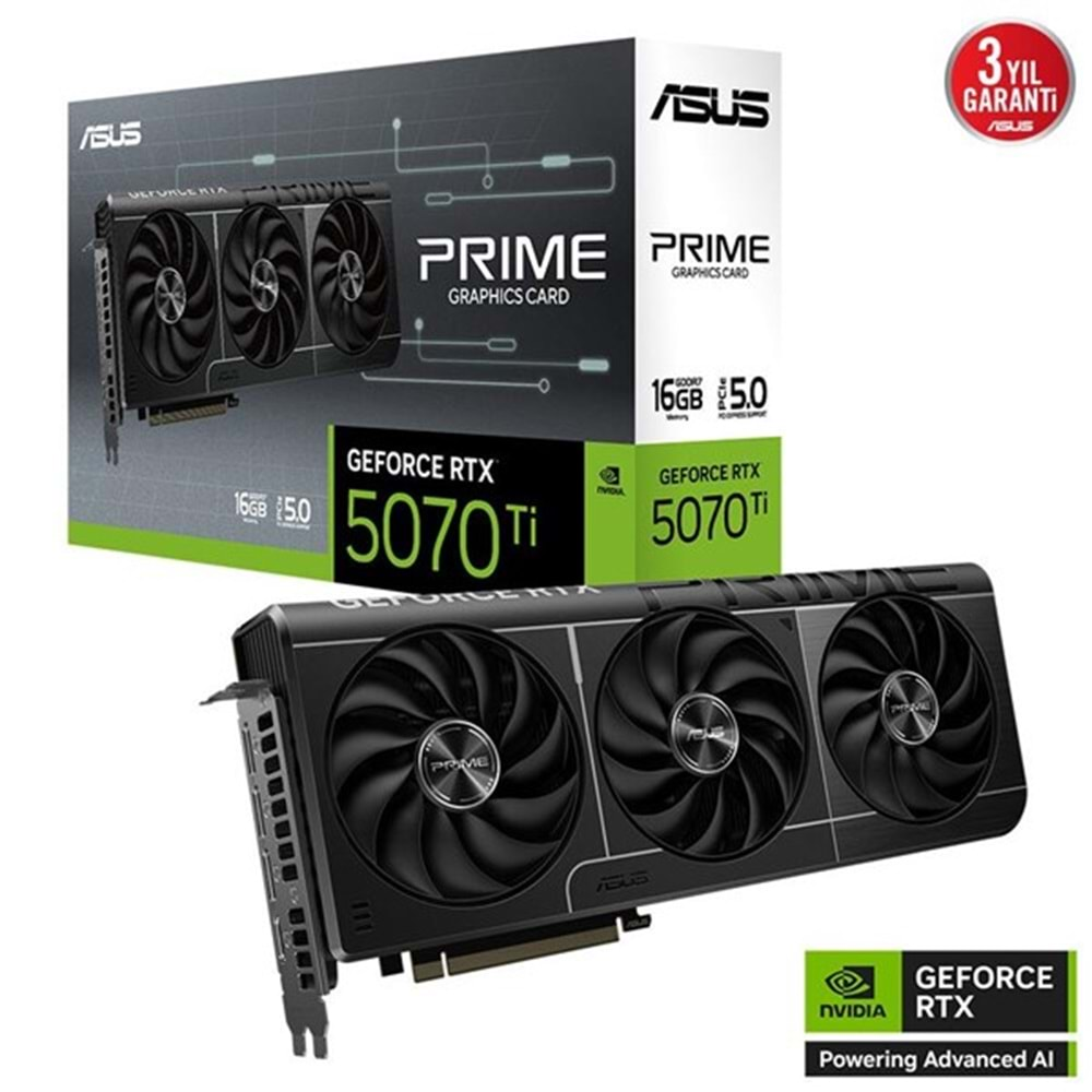 ASUS 16GB PRIME RTX5070TI-16G GDDR7 256bit HDMI DP PCIe 5.0