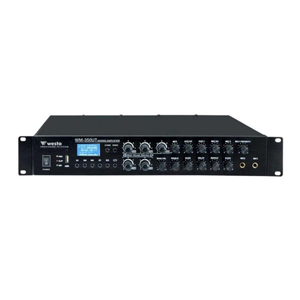 WESTA WM-350UT 6-bölgeli 350W MİKSER AMFİ 100V WESTA WM-350UT 6-bölgeli 350W MİKSER AMFİ 100V