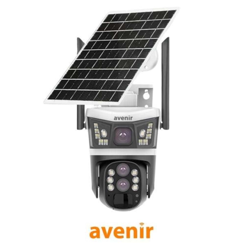 AVENIR 4MP SOLAR AV-S432 10X ÇİFT KAMERALI 4G PTZ KAMERA AVENIR 4MP SOLAR AV-S432 10X ÇİFT KAMERALI 4G PTZ KAMERA