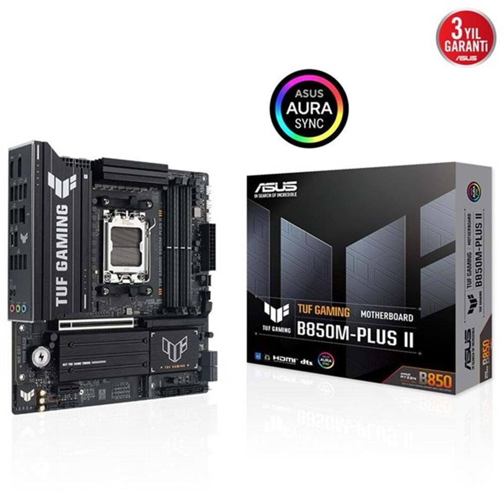 ASUS TUF GAMING B850M-PLUS II DDR5 HDMI DP PCIE 5.0 AM5 ATX ASUS TUF GAMING B850M-PLUS II DDR5 HDMI DP PCIE 5.0 AM5 ATX