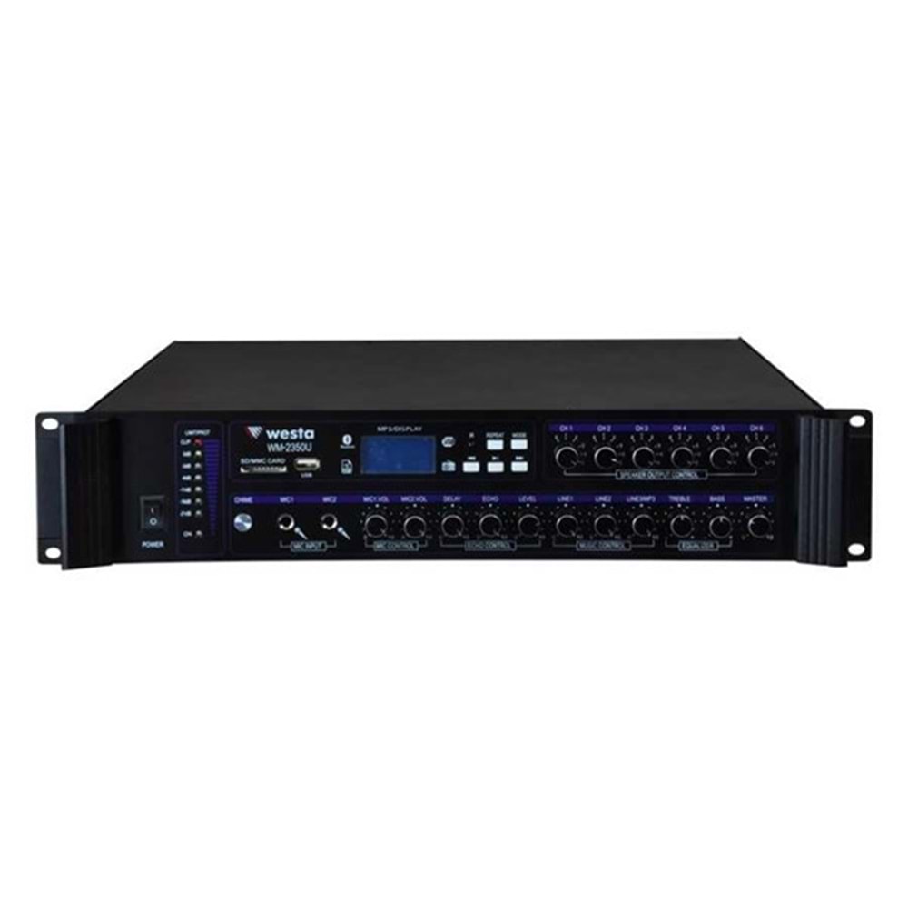 WESTA WM-2350U 6-bölgeli 100V-350w Mixer Amfi WESTA WM-2350U 6-bölgeli 100V-350w Mixer Amfi