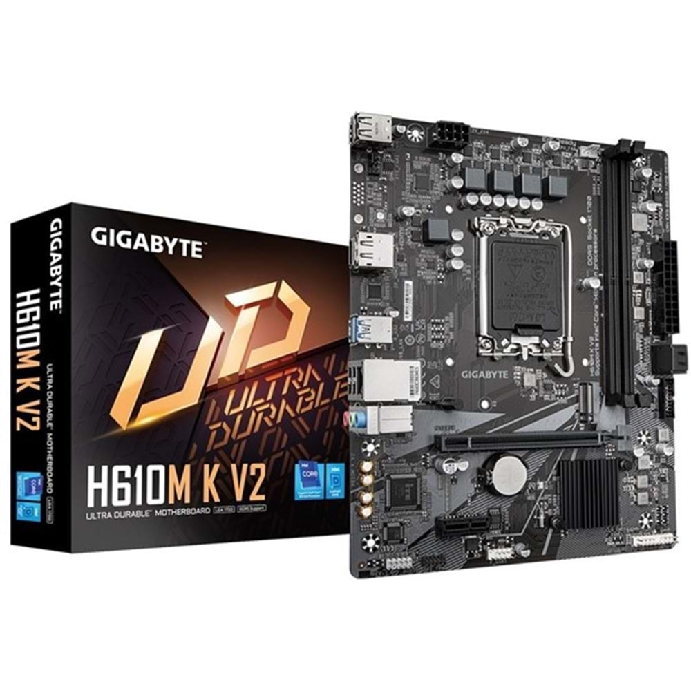 GIGABYTE H610M-K v2 DDR5 HDMI PCIe 16X v4.0 1700p mATX