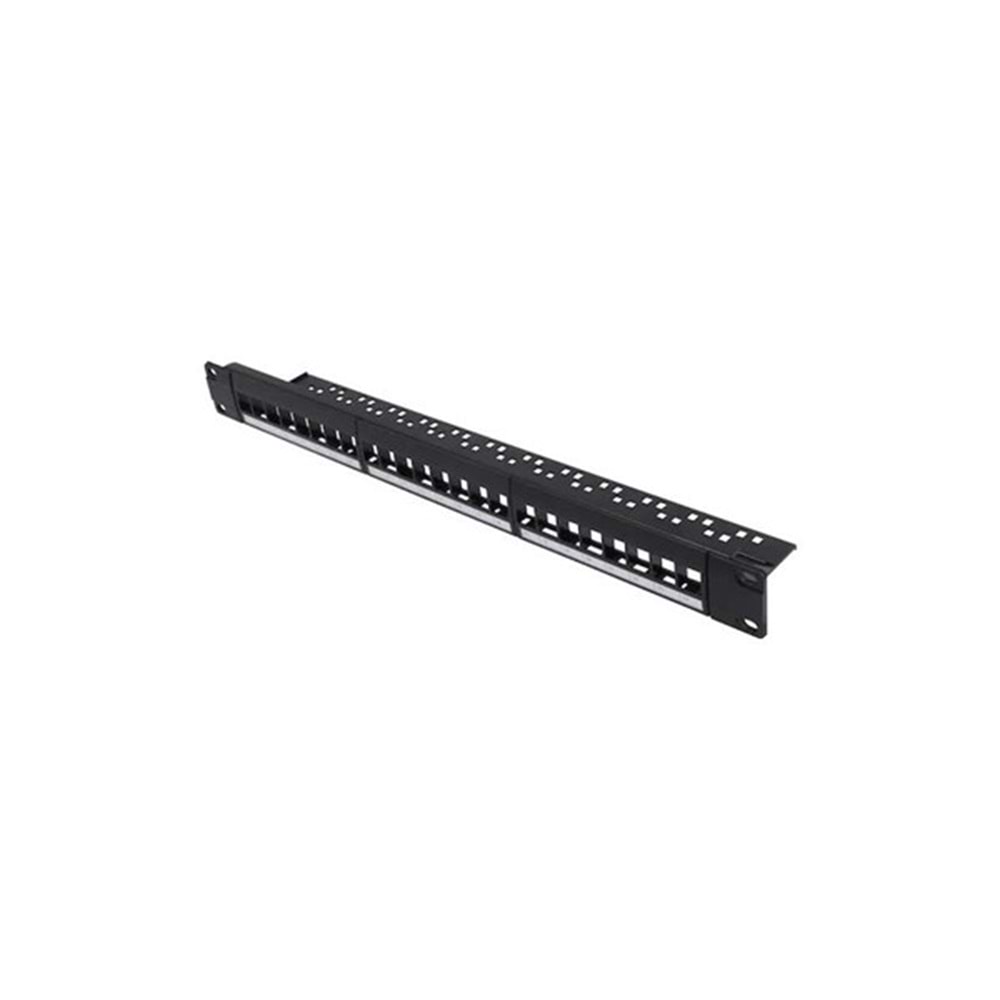PG 1U 24port Cat6 Utp Boş Patch Panel PG-24-B