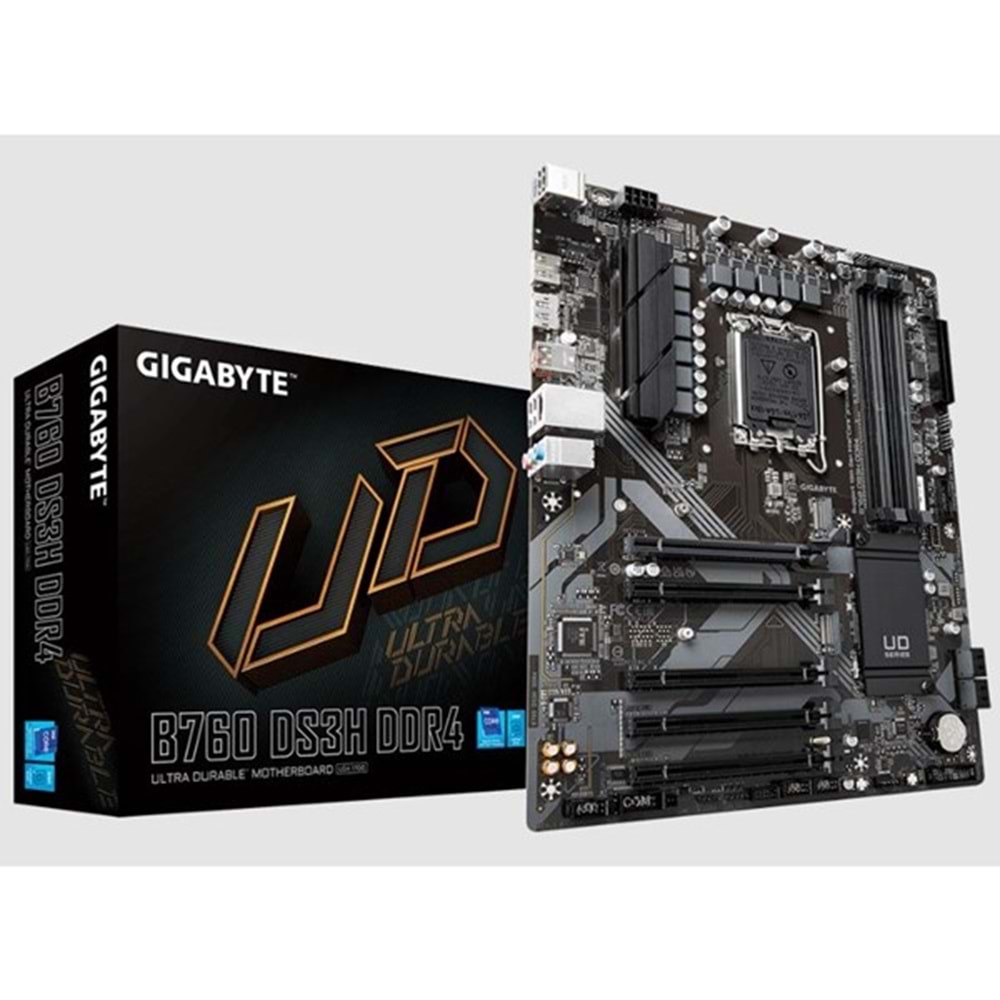GIGABYTE B760 DS3H DDR4 HDMI TYPE-C DP PCIe 16X v4.0 1700p mATX 5-PCIE SLOT