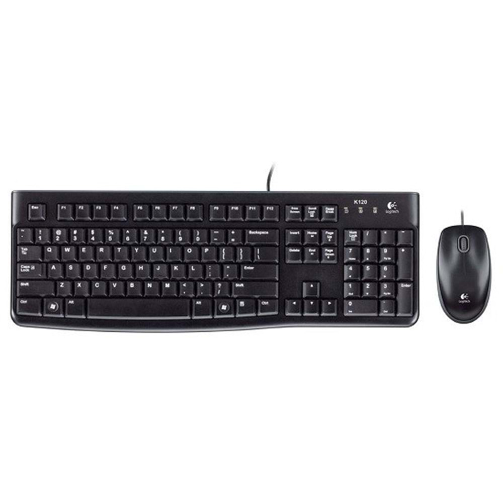 LOGITECH MK120 USB Q Trk Siyah Multimedya Klavye - Mouse Set 920-002560