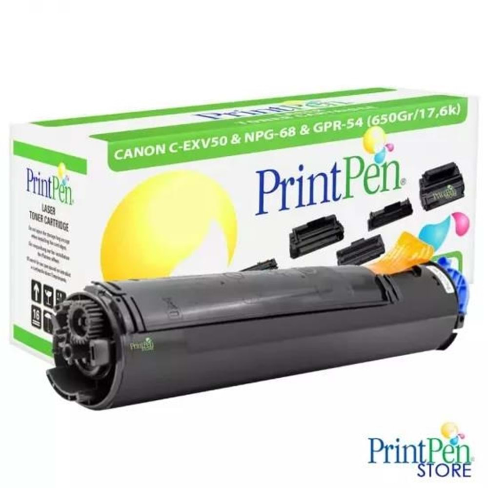 Prıntpen Canon C-Exv50 & Npg-68 & Gpr-54 (650Gr/17,6K)