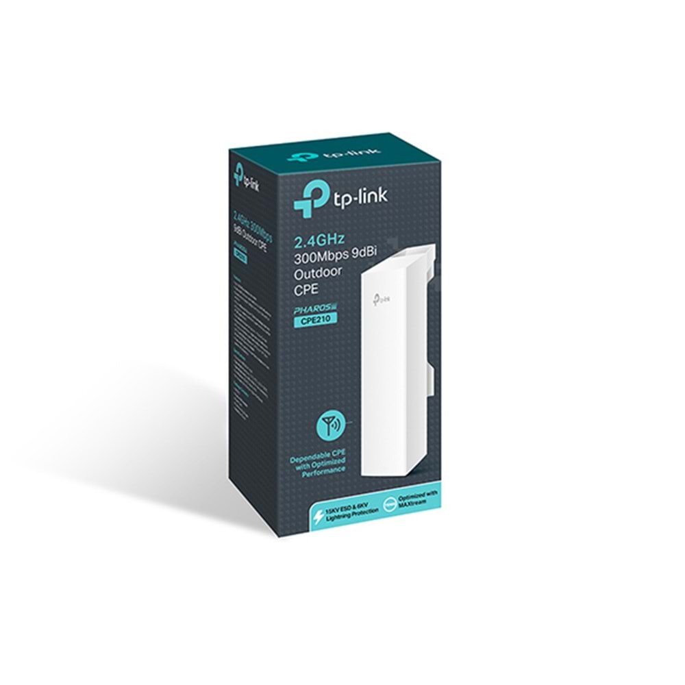 TP-LINK CPE210 9dbi 300mbps 2.4ghz 10+km Harici Access Point
