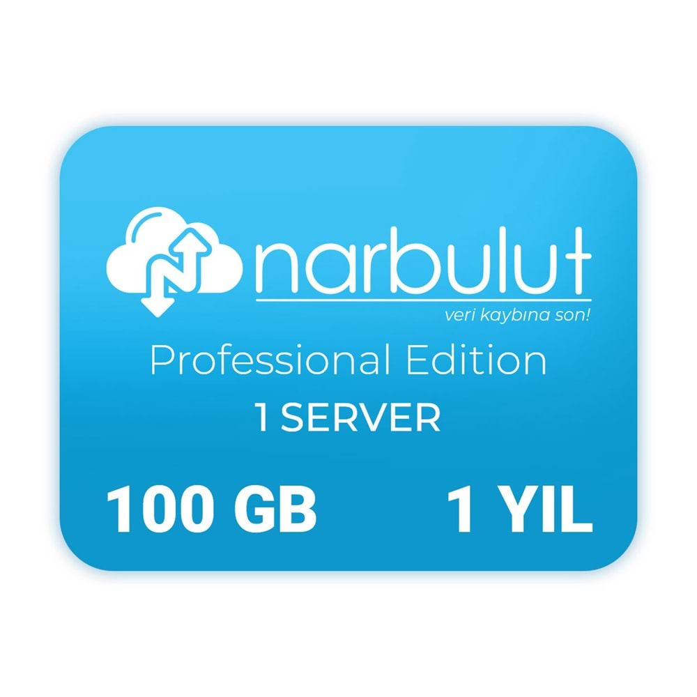NARBULUT Backup Now Professional Edition 100GB Lisans 1yıl 1kullanıcı basic support is included. 