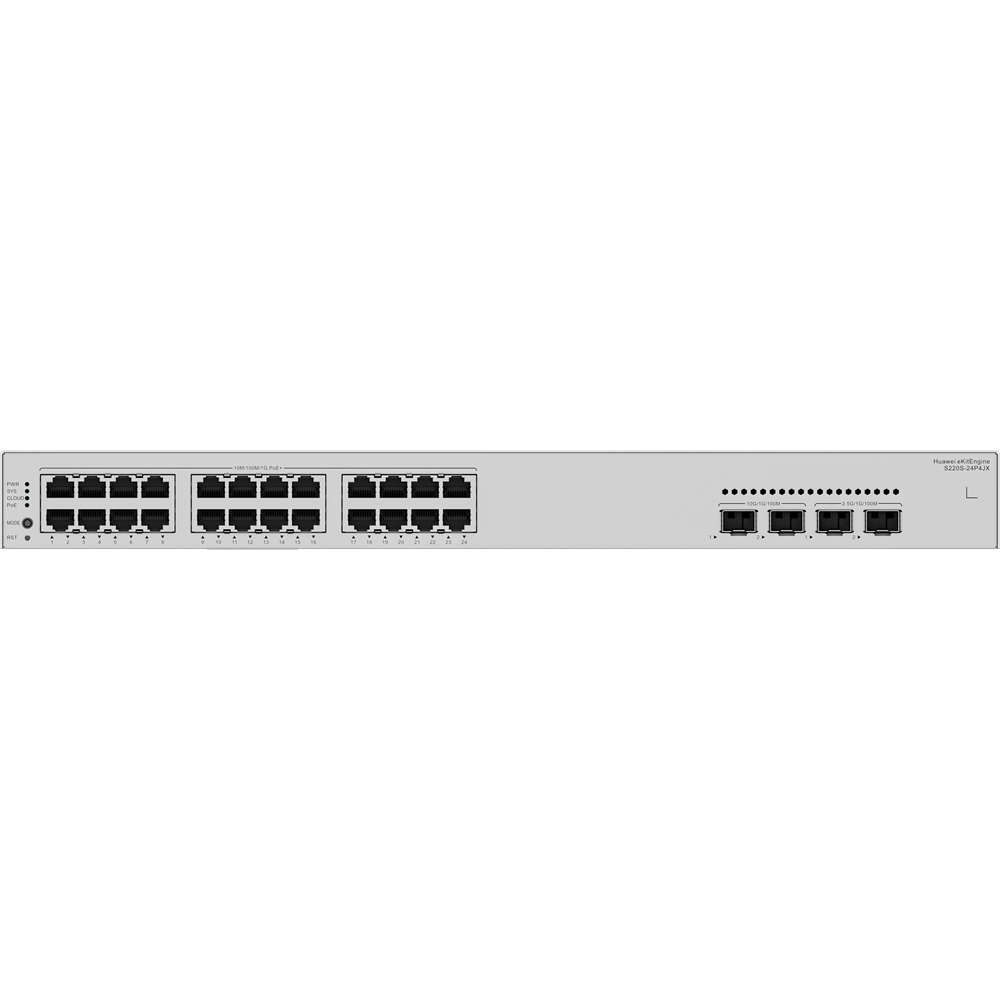 HUAWEI 24port POE+ 400w 2-SFP 2.5GE/2-SFP 10GE Gigabit Yönetilebilir Switch eKIT S220S-24P4JX