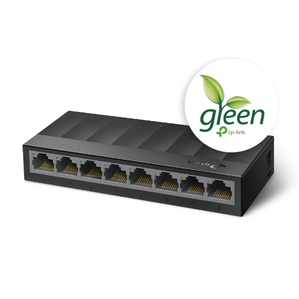 TP-LINK 8port LS1008G GIGABIT Yönetilemez Switch Masaüstü