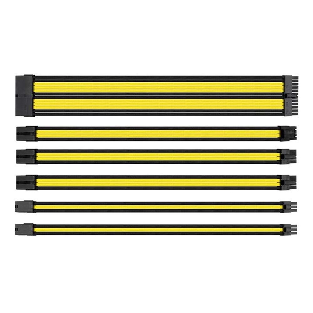 THERMALTAKE TtMod AC-047-CN1NAN-A1 Power Supply Sleeved Kablo Sarı/Siyah