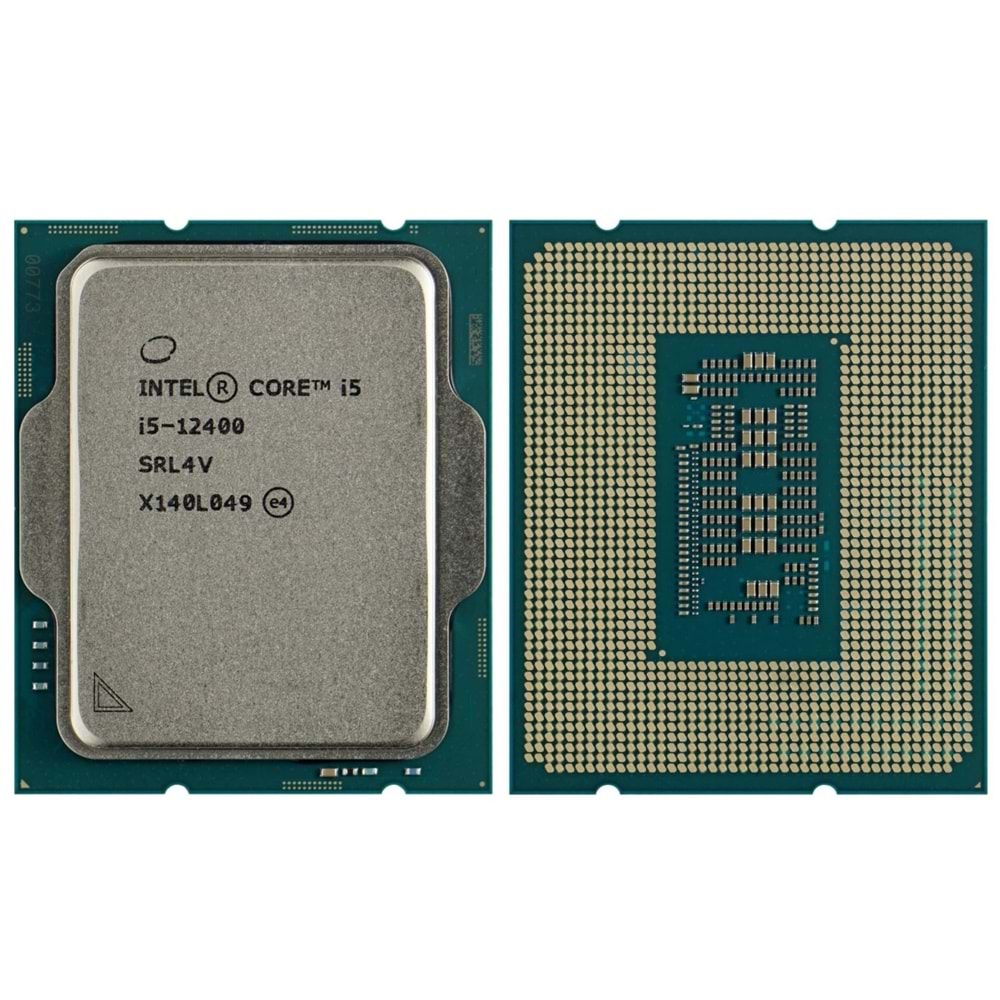 INTEL CORE i5 12400 18MB 6 Çekirdekli O/B UHD VGA 1700p Kutusuz+Fansız 