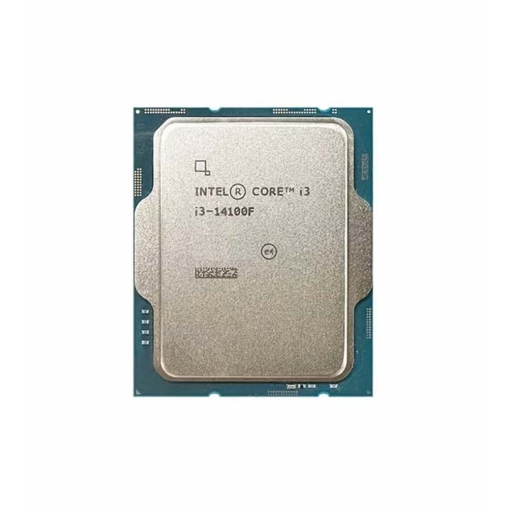 INTEL CORE i3 14100F 17MB 4çekirdekli VGA YOK 1700p 58w Kutusuz+Fansız 