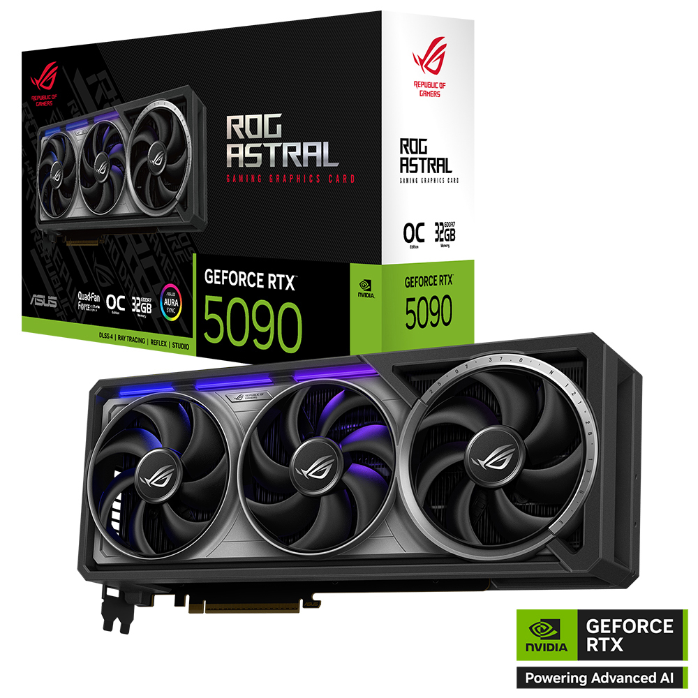 ASUS 32GB ROG ASTRAL RTX5090-O32G GAMING GDDR7 512bit HDMI DP PCIe 5.0