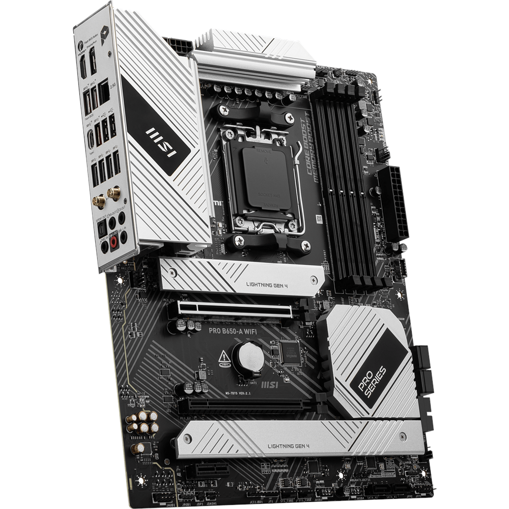 MSI PRO B650-A WIFI6E DDR5 HDMI,DP Port PCIE 4.0 AM5 ATX