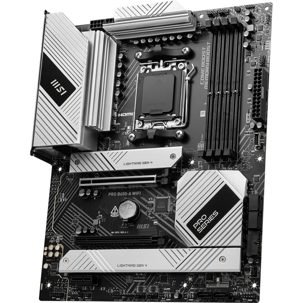 MSI PRO B650-A WIFI6E DDR5 HDMI,DP Port PCIE 4.0 AM5 ATX