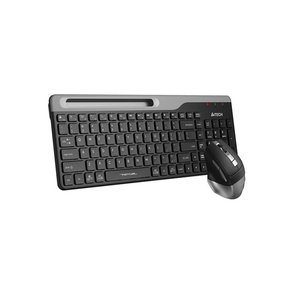 A4 TECH FB2535C Bluetooth+Kablosuz Q Trk Optic Mouse Siyah/Gri Multimedya Klavye - Mouse Set 