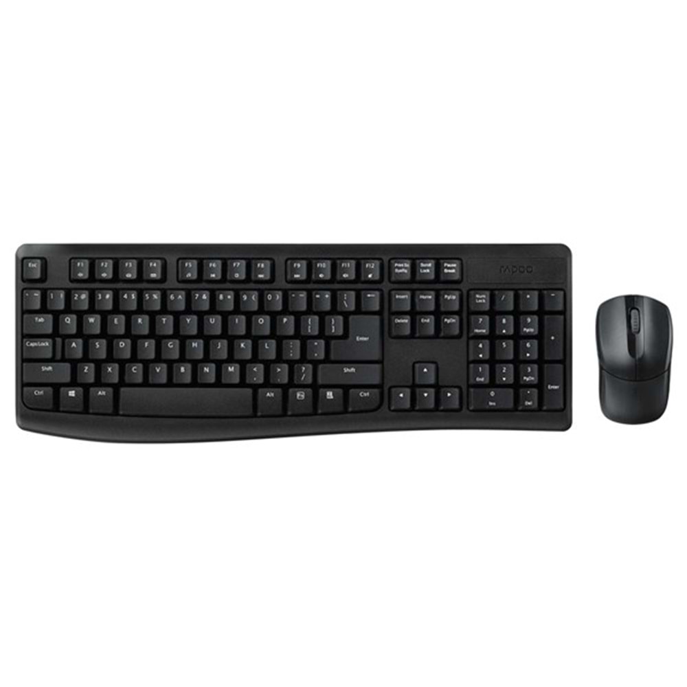 RAPOO X1800 PRO Kablosuz Klavye Mouse Set Siyah