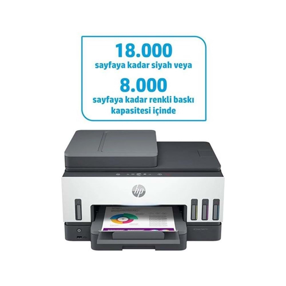 Hp A4 Smart Tank 790 4WF66A Çok Fonksiyonlu Faxlı Tanklı Yazıcı Usb,Ethernet