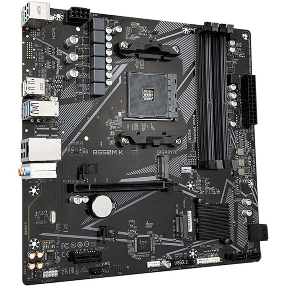 GIGABYTE B550M-K DDR4 HDMI-DP PCIE 4.0 AM4 mATX