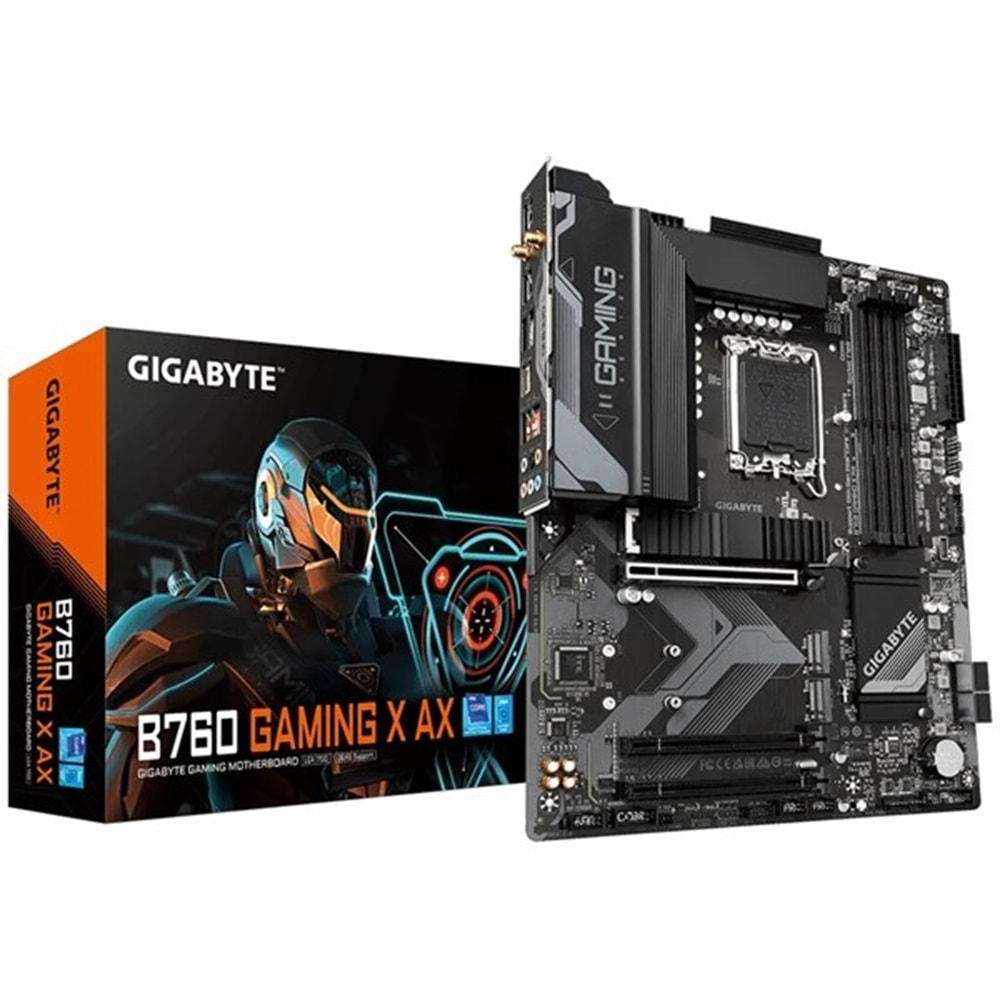 GIGABYTE B760 DS3H AX WIFI-6E DDR4 HDMI DP PCIE 4.0 1700p ATX