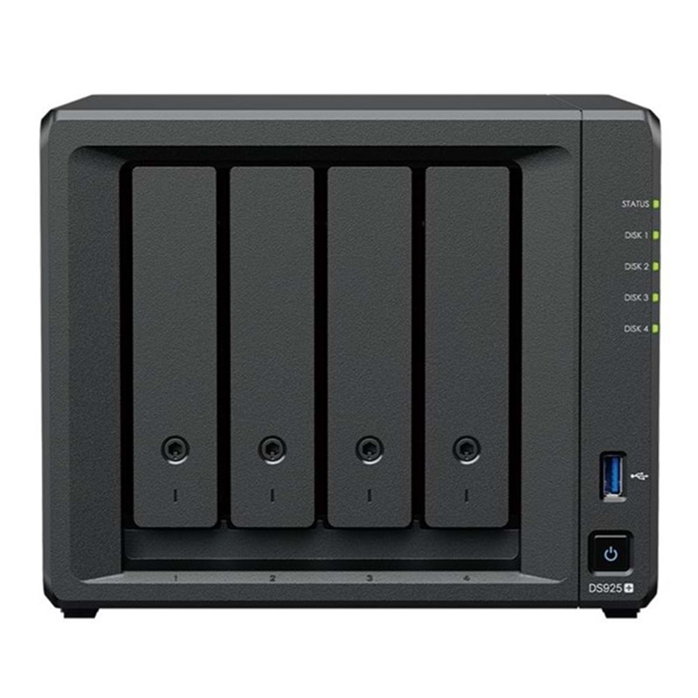 SYNOLOGY DS925-4G PLUS RYZEN V1500B-4GB RAM- 4-diskli Nas Server (Disksiz) 