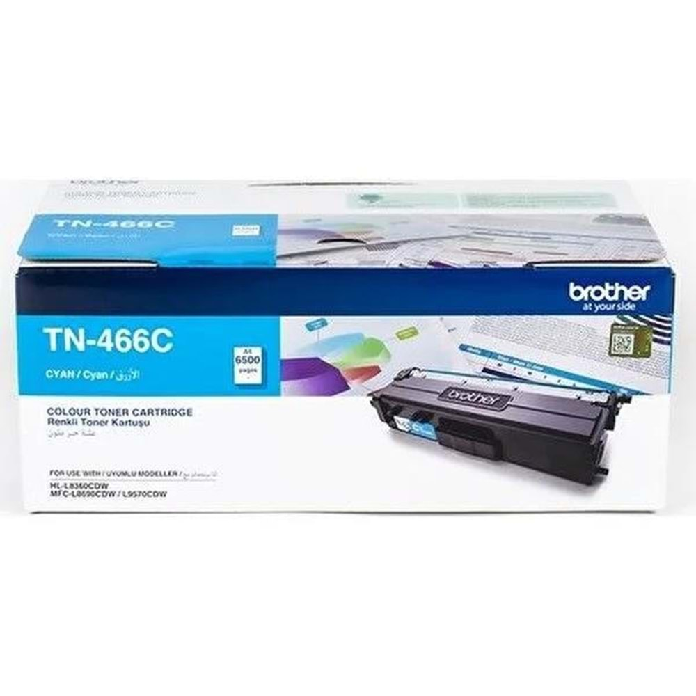 Brother TN466C Mavi 6500 Sayfa Lazer Toner