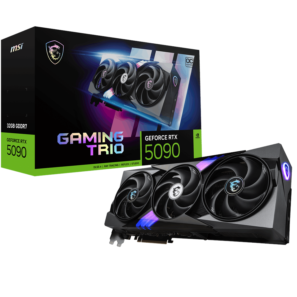 MSI RTX5090 32GB GAMING TRIO OC 16G GDDR7 512bit HDMI DP PCIe 5.0 