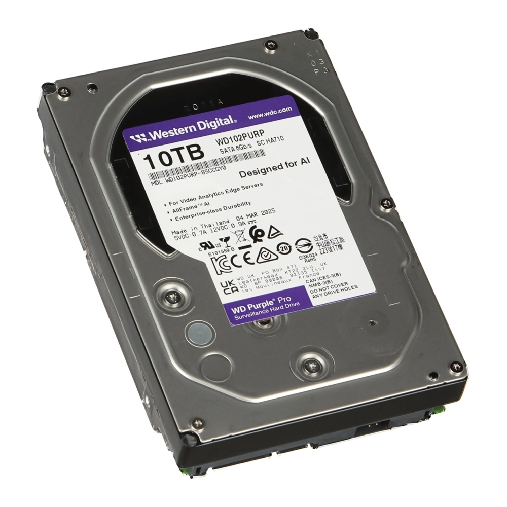 WD 10TB Purple Pro WD102PURP 512MB 7200RPM SATA-3 Güvenlik Diski